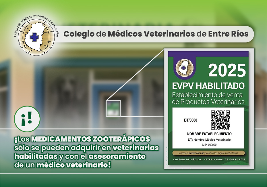 Medicamentos zooterápicos: sólo en establecimientos habilitados por médicos veterinarios