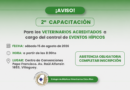 📚🐴 2ª Capacitación para veterinarios acreditados